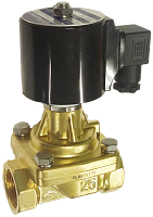 RSPS-25N DC24V - клапан электромагнитный прямого действия Ду25, Н.З. латунь+PTFE