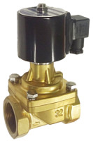 RSPS-32N AC220V - клапан электромагнитный прямого действия Ду32, Н.З. латунь+PTFE