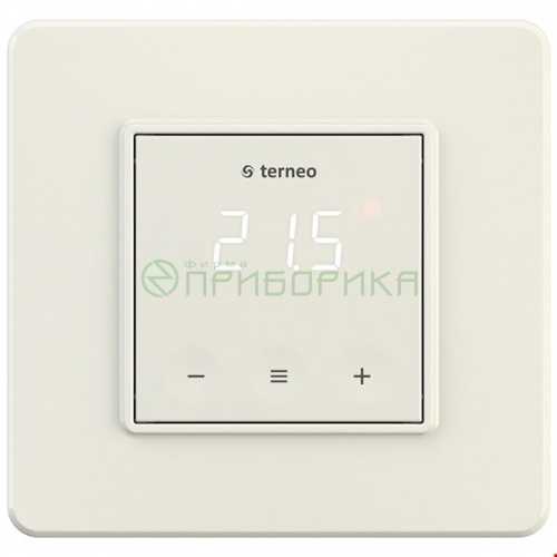 terneo s - регулятор температуры для теплого пола (+5...+40 С) с отсрочкой включения, сенсорным управлением, выносной датчик