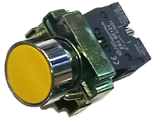 LAY5-BA51 - кнопка Н.Р. с желтым толкателем